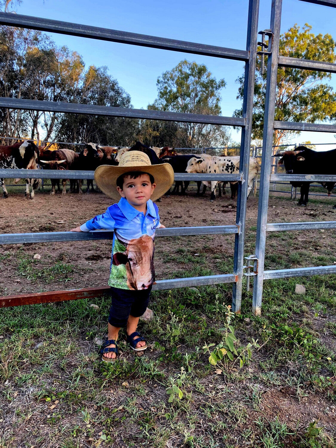 Lazy T Kids Fishing Shirt