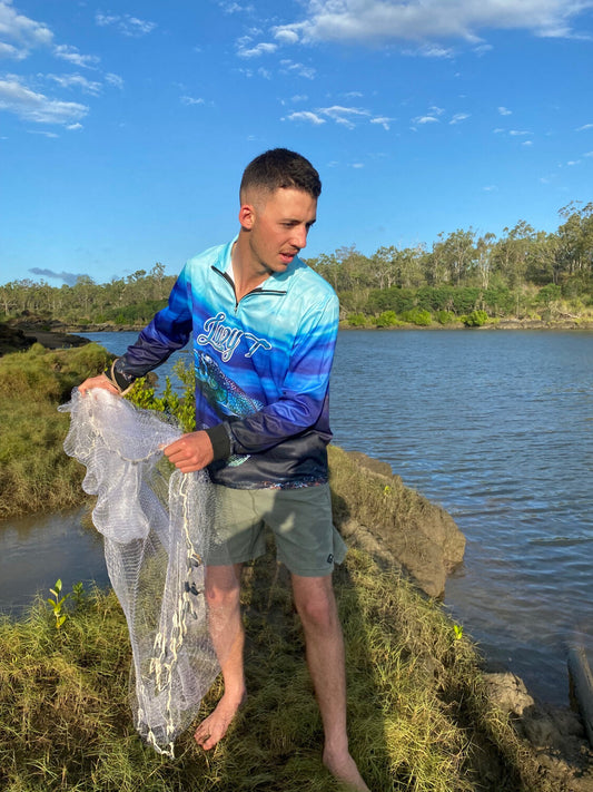 Lazy T Blue Fishing Shirt